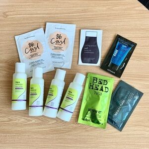 Curling Hair Styling Samples Devacurl Bumble Tigi Living Proof Sebastian Etc